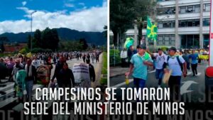 Paro campesino en Bogotá: marchantes exigen a Gobierno participación en la reforma agraria