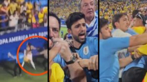 Video | Darwin Núñez lanzó una silla a hinchas de Colombia ¿Quién empezó con la trifulca?