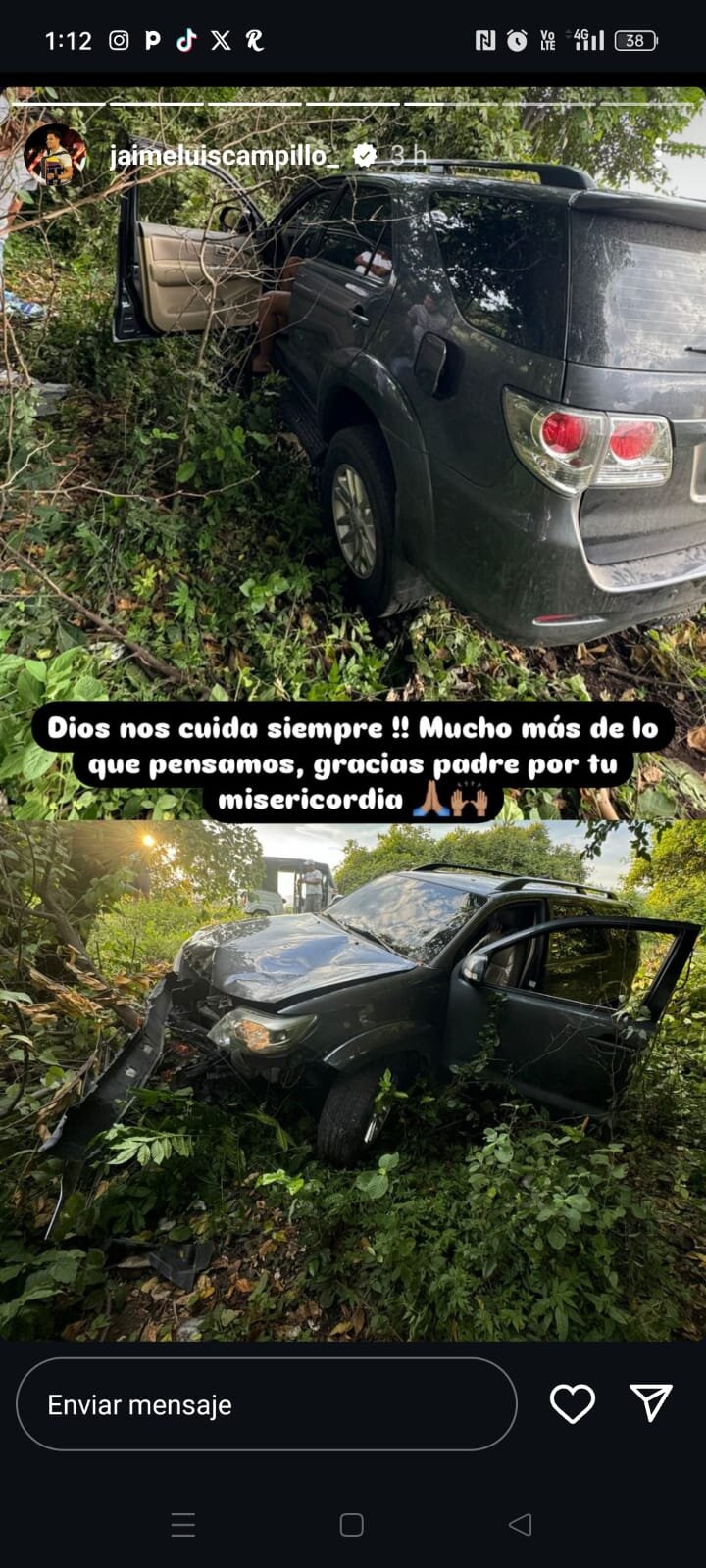 accidente Jaime Luis Campillo