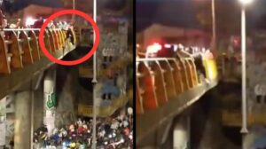 Video | Ciudadanos evitan que mujer se arroje de un puente en Suba: la jalaron con fuerza