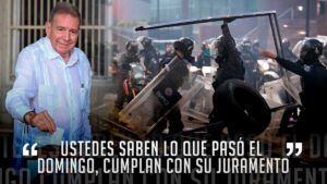 Edmundo González insta a militares y policías a detener la represión contra manifestantes