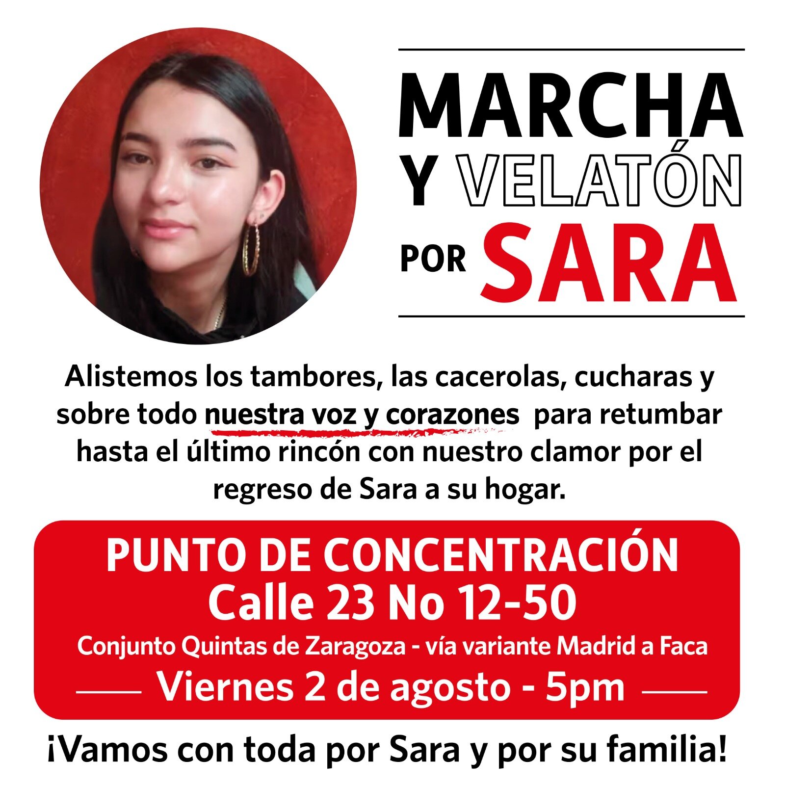 Sara Gómez se busca