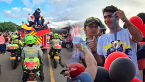 Como un héroe: Ángel Barajas fue recibido por una multitud en Cúcuta, su ciudad natal