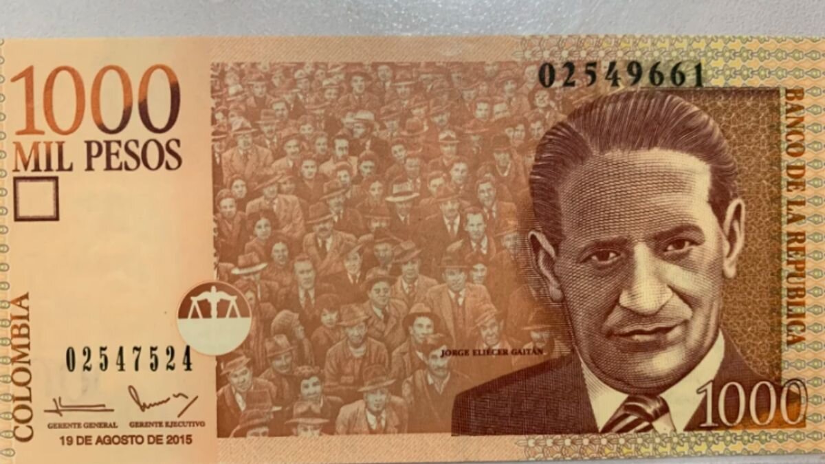 Billete de mil precio 