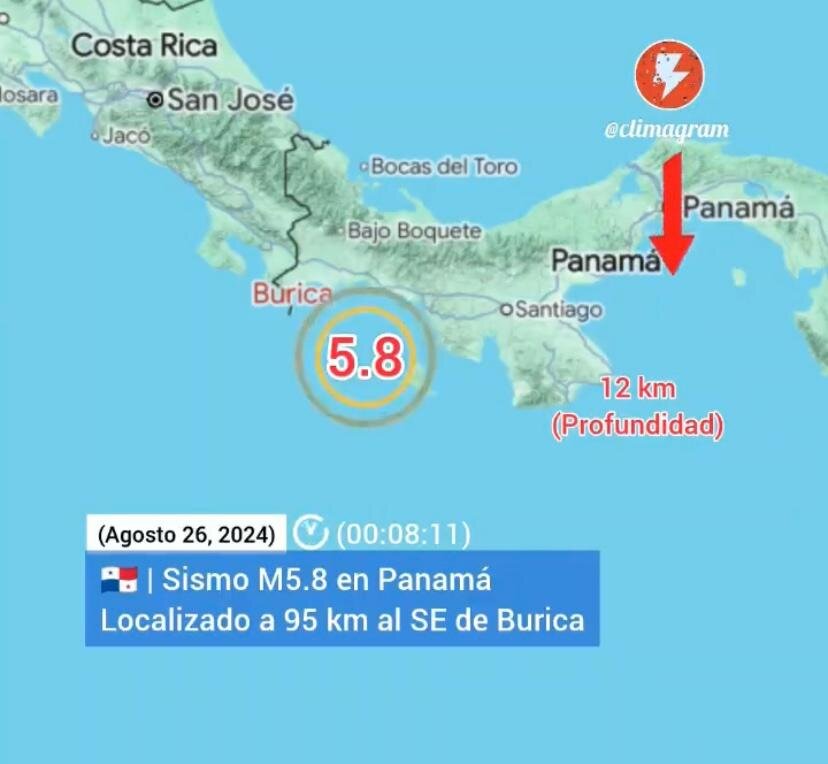 Sismo en Panama