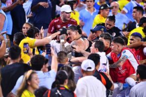 Sanciones para jugadores de Uruguay por fuerte pelea con colombianos en la Copa América