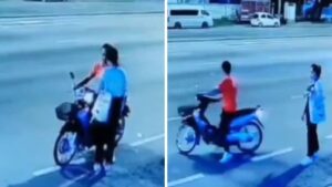 Video | Motociclista murió atropellado, segundos después de despedirse de su novia