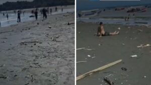 Repleta de basura: así se encuentra la playa de Pianguita en Buenaventura