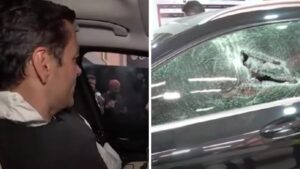 Video | Con chaleco antibalas, Juan Diego Alvira probó vidrio blindado: ¿cómo le fue?