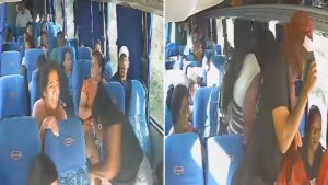 En video quedó registrado violento robo a pasajeros de un bus en la vía Popayán - Pasto