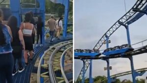 Video: turistas vivieron momentos de terror por falla en montaña rusa del Parque del Café