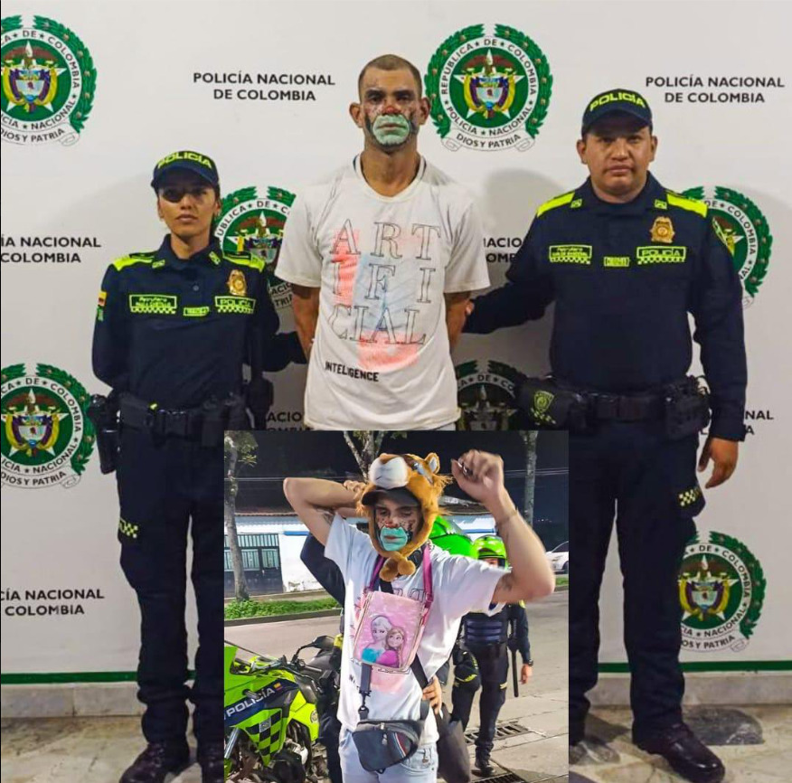 Así fue capturado “El Guasón”, atracador que se pintaba la cara para cometer delitos