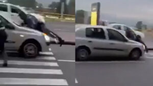 Video | Conductor arrastró a agente de transporte en el Aeropuerto El Dorado