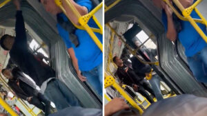 Video | Joven fue captado robando extintores en TransMilenio: huyó del bus en movimiento