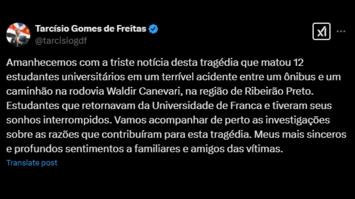 Trágico accidente de tránsito en São Paulo, Brasil