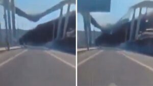 Video | Trágico accidente: puente colapsa dejando 4 muertos y 6 heridos