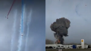 Video | Dos aviones de la Patrulla de Francia colisionan durante un ensayo acrobático