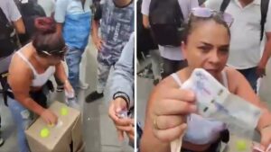 Video | Turista fue estafado con el juego de la bolita en Medellín