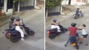 Video | Así fue como una madre enfrentó ladrones armados para defender a su hija en Cúcuta