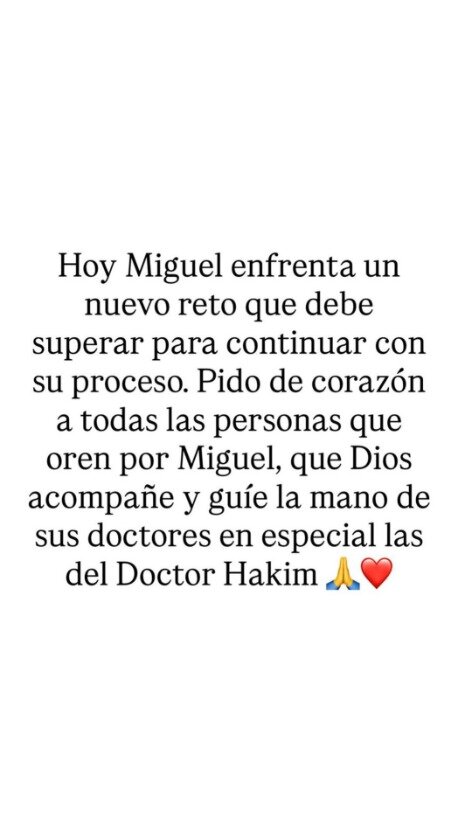 ¿Cómo le fue Miguel Uribe en su última cirugía? Esto dijo su esposa