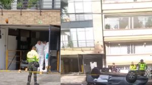 Video | Impactante accidente en Bogotá: carro se desploma desde ascensor de parqueadero