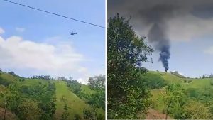 Video | Así fue el ataque con dron a helicóptero que dejó ocho uniformados muertos