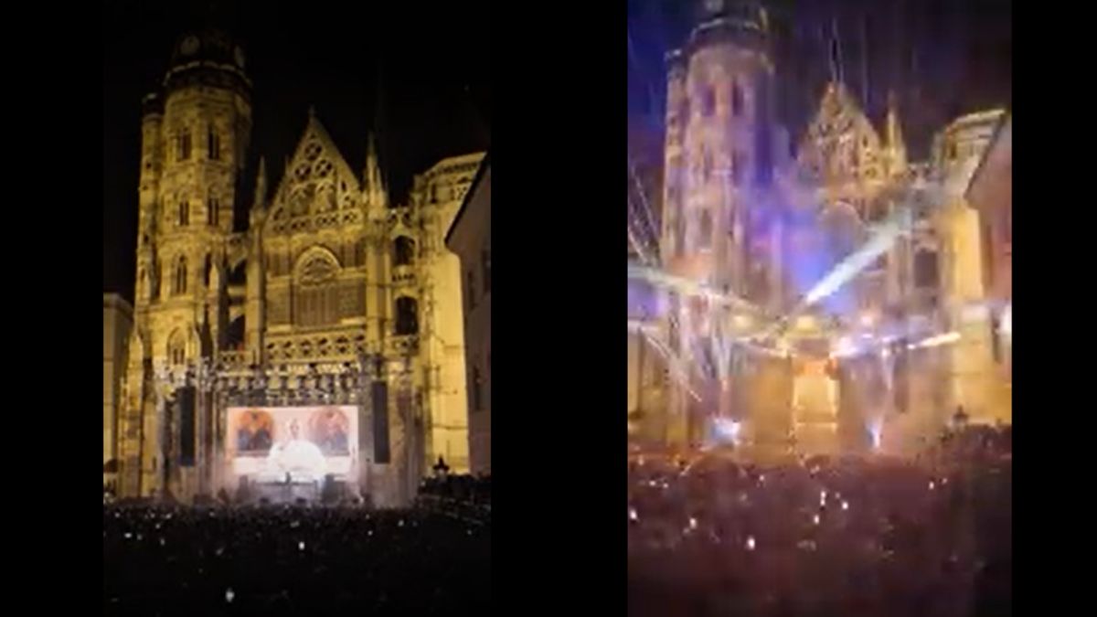 Archbishop Rave Video | Rave frente a una catedral: así celebró el Vaticano el ...