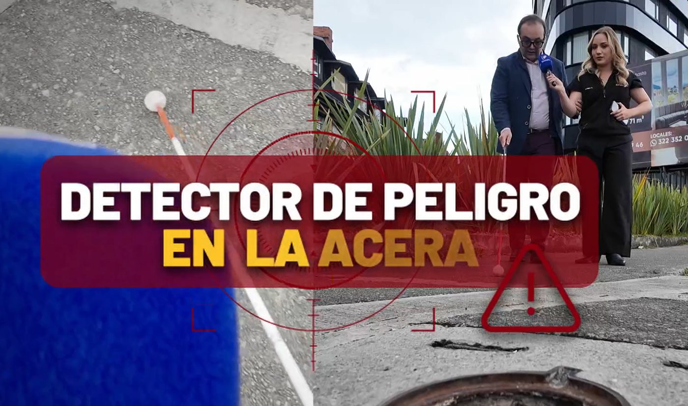 Trampas mortales en Bogotá: así es caminar las aceras con discapacidad ...